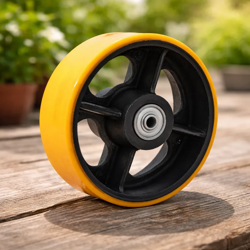 Roda de Ferro Revestida com Poliuretano 300Ã—100 RU124S