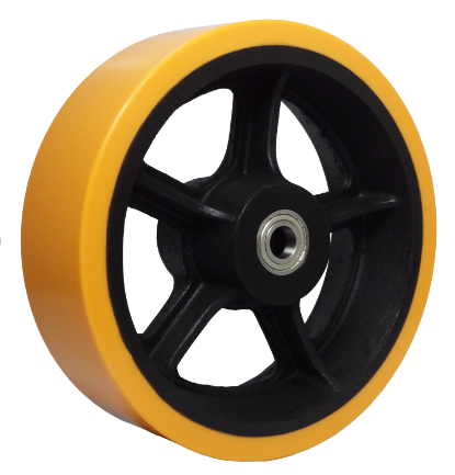 Roda de Ferro Revestida com Poliuretano 400×125mm  RU-165 S